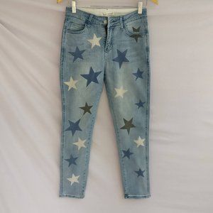 FP x HEI NIU x ONE TEASPOON TAPERED MOM JEANS in Firecracker SUPERSTAR WASH 27w